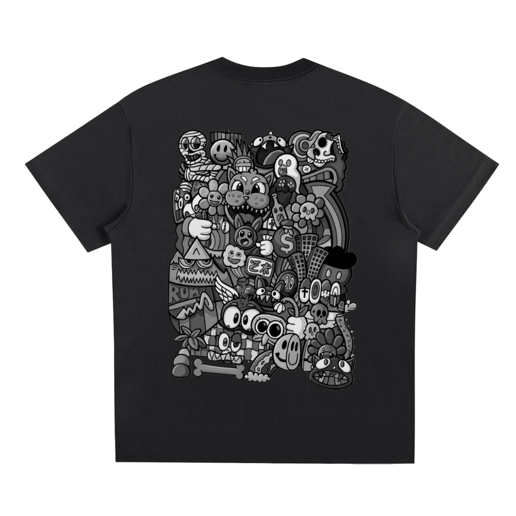 ChrisARTpher™ Wearable Art Tee gray back
