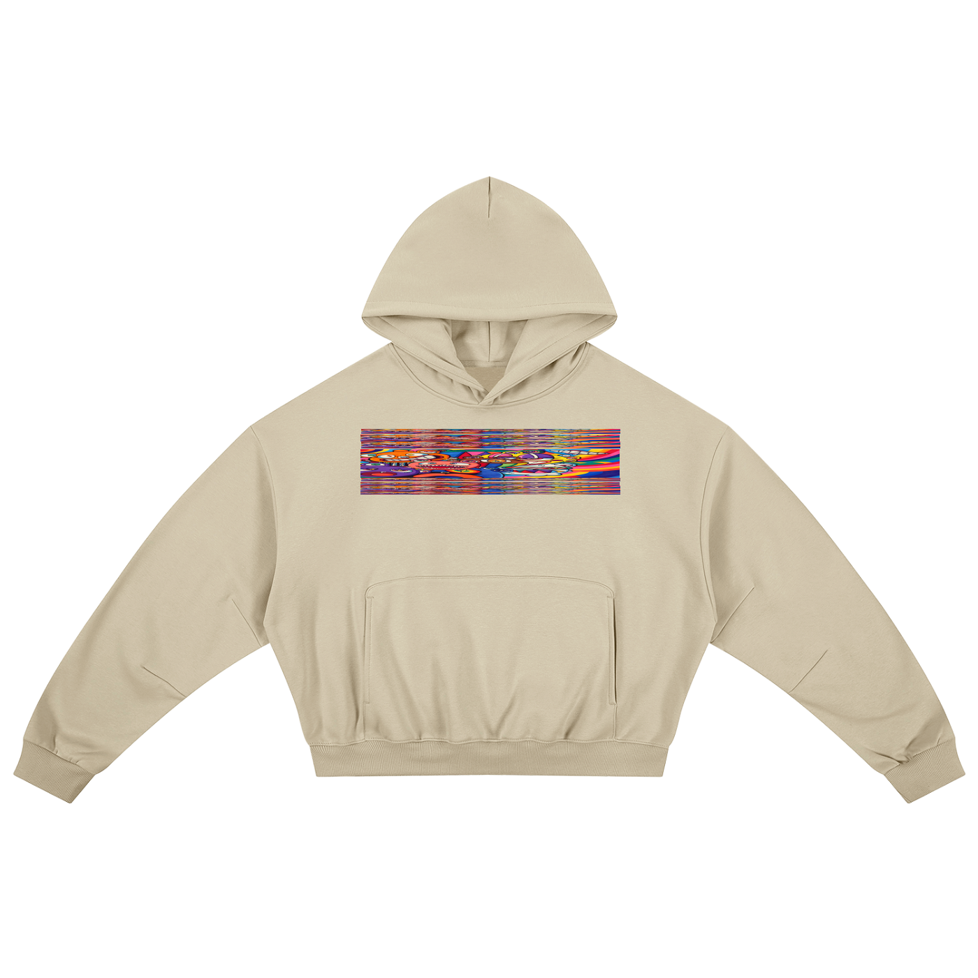 ChrisARTpher Boxy Darted Sleeve Hoodie
