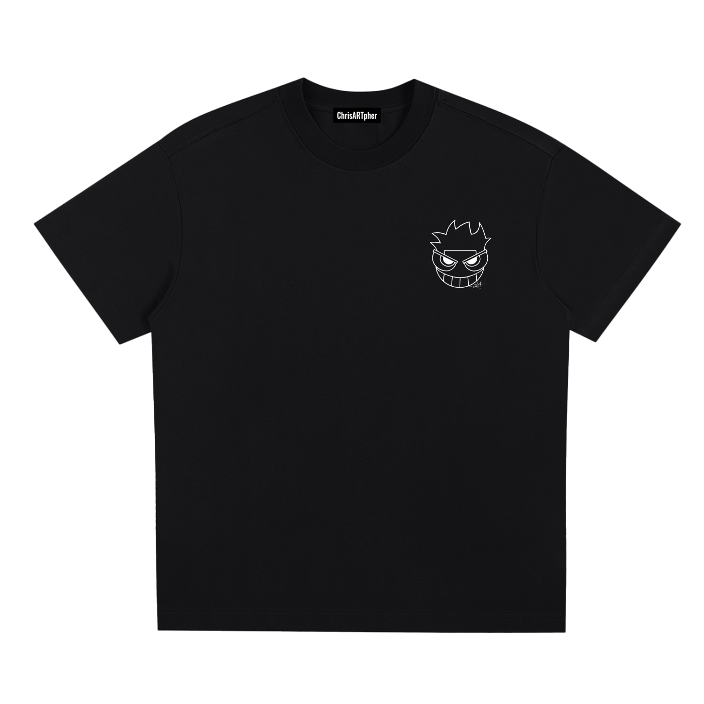 ChrisARTpher™ Wearable Art Tee gray back